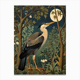 William Morris Heron In The Woods 1 Canvas Print