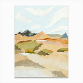 Desert Landscape view Canvas Print