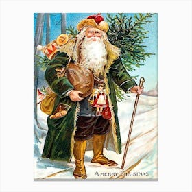 Old Santa Claus, European Style Canvas Print