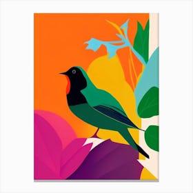 Robin Pop Matisse 2 Bird Canvas Print