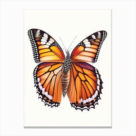 Monarch Butterfly Decoupage 1 Canvas Print