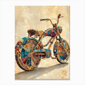 Vintage Colorful Scooter 14 Canvas Print