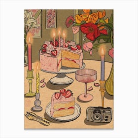 Birthday Cake Canvas Print