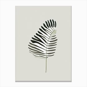 Buttonquail Fern Simplicity Canvas Print