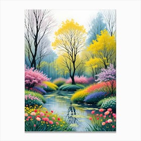 Springtime In The Park Canvas Print