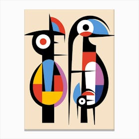 Penguin Abstract Minimalist 1 Canvas Print