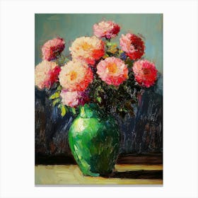 Oil Painting A Bouquet Of Flowers Canvas Print