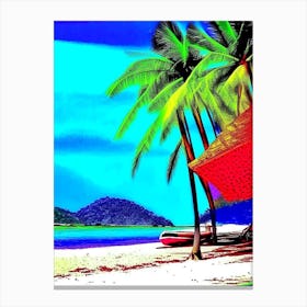 Dominica Beach Pop Art Photography Tropical Destination Canvas Print