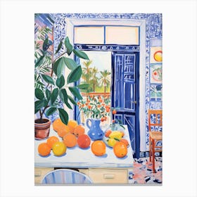 Matisse Inspired Fauvism Italian Kitchen Poster Canvas Print