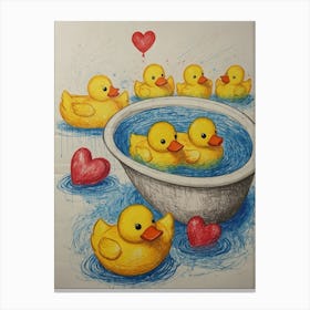 Rubber Ducks 5 Canvas Print