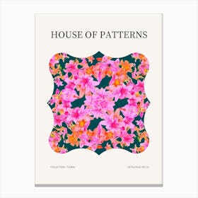 Floral Pattern Poster 51 Canvas Print