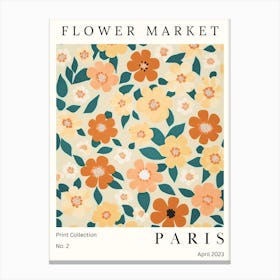 Paris Flower Market Canvas Print