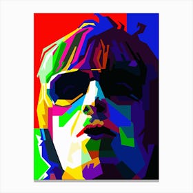 Liam Gallager Oasis Singer Pop Art Wpap Canvas Print
