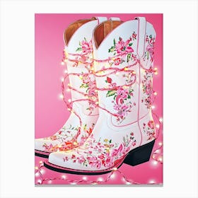 Pink Cowboy Boots 2 Toile