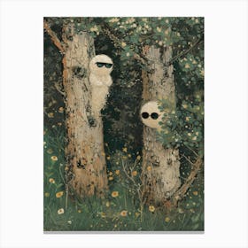 Shivering In The Trees Canvas Print