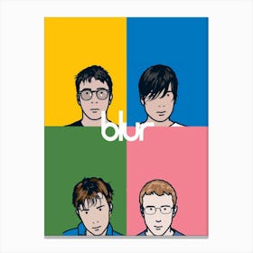 Blur band music Canvas Print