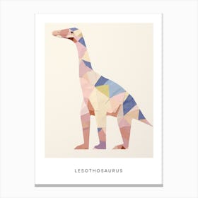 Nursery Dinosaur Art Lesothosaurus 2 Poster Canvas Print