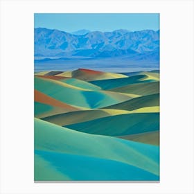 Death Valley National Park United States Of America Blue Oil Painting 1  Canvas Print