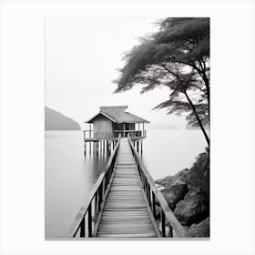 Langkawi, Malaysia, Black And White Old Photo 1 Canvas Print