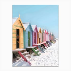 Beach Huts 5 Canvas Print