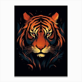 Tiger Minimalist Abstract 3 Canvas Print