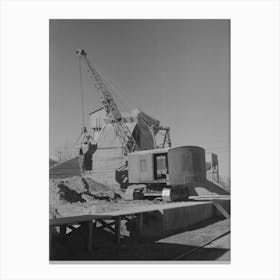 Untitled Photo, Possibly Related To Concrete Mixing Plant, Oklahoma City, Oklahoma By Russell Lee Canvas Print