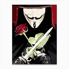 V For Vendetta movie 4 Canvas Print