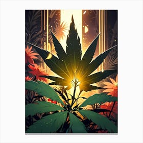 Marijuana Leaf 4 Canvas Print