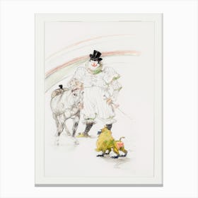 Cheval Et Singe Dresses (1899), Henri de Toulouse-Lautrec Canvas Print