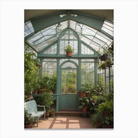 Victorian Greenhouse Beautiful Canvas Print