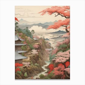 Hachijo Jima In Tokyo, Ukiyo E Drawing 2 Canvas Print