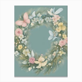 Spring Wreath Canvas Print