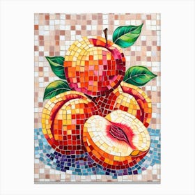 Peach Mosaic Canvas Print