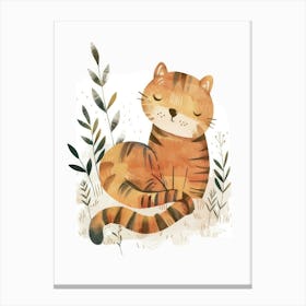 Charming Nursery Kids Animals Tiger 2 Canvas Print
