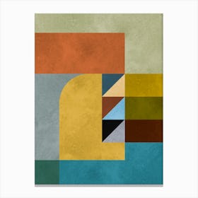 Geometric expressive shapes 1 Canvas Print