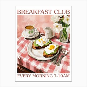 Breakfast Club Poached Eggs 2 Canvas Print