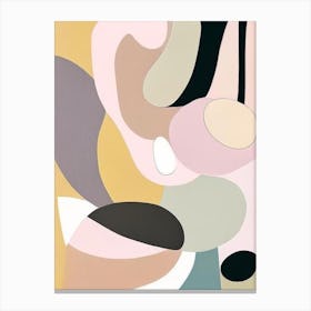 Abstract Gravity Well Musted Pastels Canvas Print
