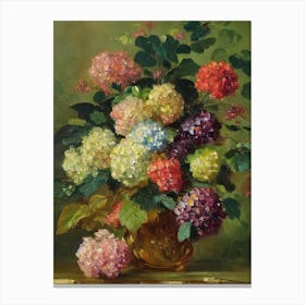 Hydrangea Painting 2 Flower Canvas Print