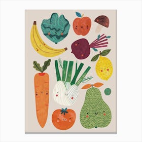 Fruits And Veggies Canvas Print