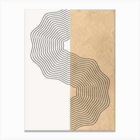 Abstract Wavy Lines 2 Canvas Print