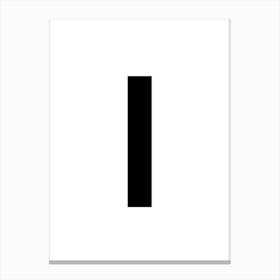 Letter i.Classy expressive letter. Canvas Print