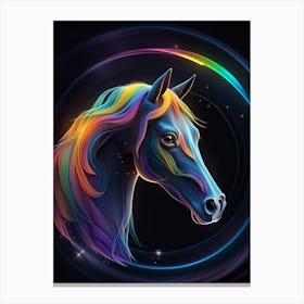 Rainbow Horse 14 Canvas Print