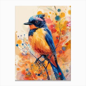 Bird On A Branch 2 Canvas Print