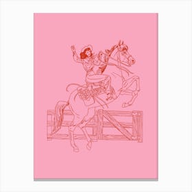 Howdy Cowgirl Canvas Print