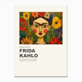 Museum Poster Inspired By Frida Kahlo 1 Canvas Print