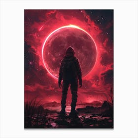 Red Moon 6 Canvas Print