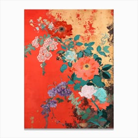 Great Japan Hokusai Japanese Botanical 3 Canvas Print