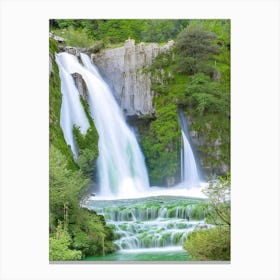 Cascade D Ars, France Majestic, Beautiful & Classic (2) Canvas Print