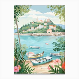 Korcula Croatia 2 Illustration Canvas Print