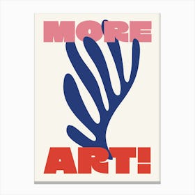 More Art Matisse - Navy And Red Canvas Print